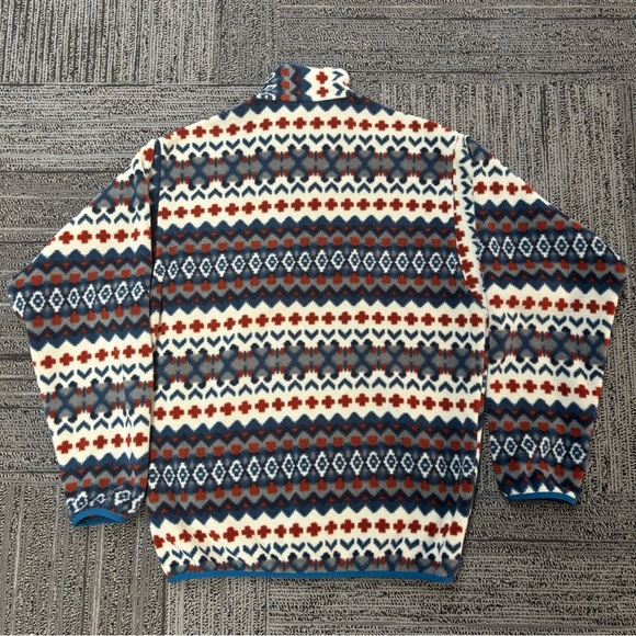Patagonia Synchilla Lightweight Snap-T Pullover Aztec Print - Picture 2 of 4